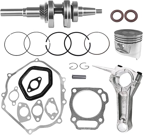 GOIRTUTSS Kit de cigüeñal con juego de pistón, junta de varilla de conexión para Honda GX390 11HP 13HP Motor Generador Cortadora de césped