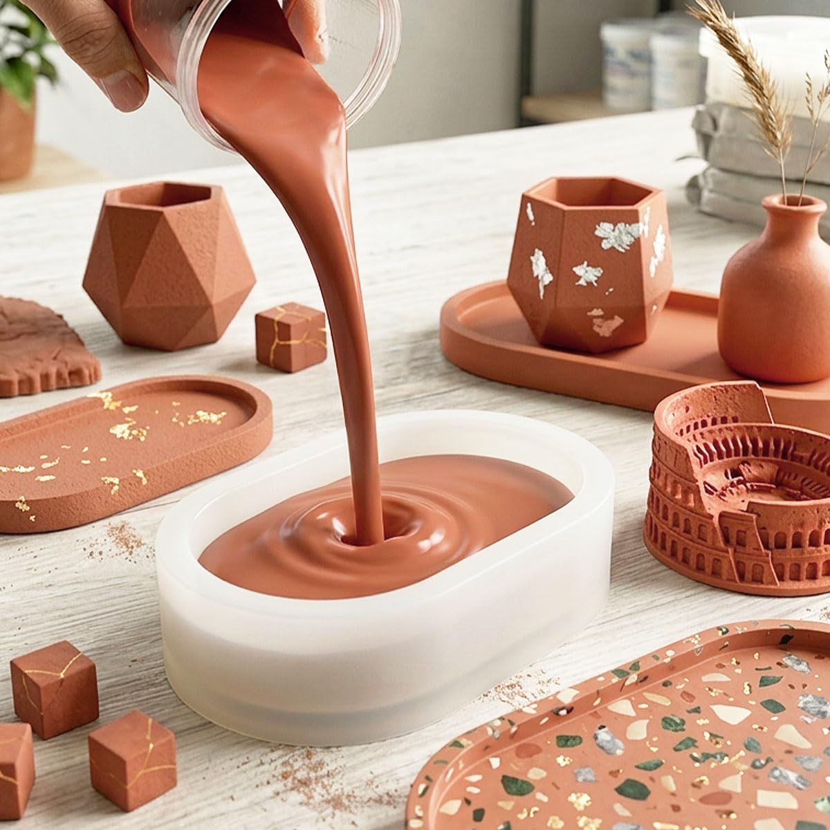 Gips Alfa Premium AQUA RESIN® (Terracotta, 3 kg)