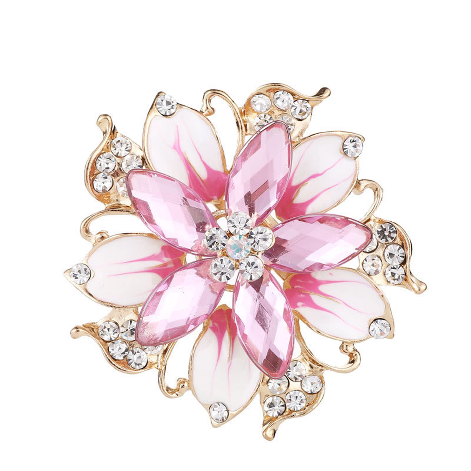 Broche en cristal en fleur pour femme : l'accessoire chic au quotidien