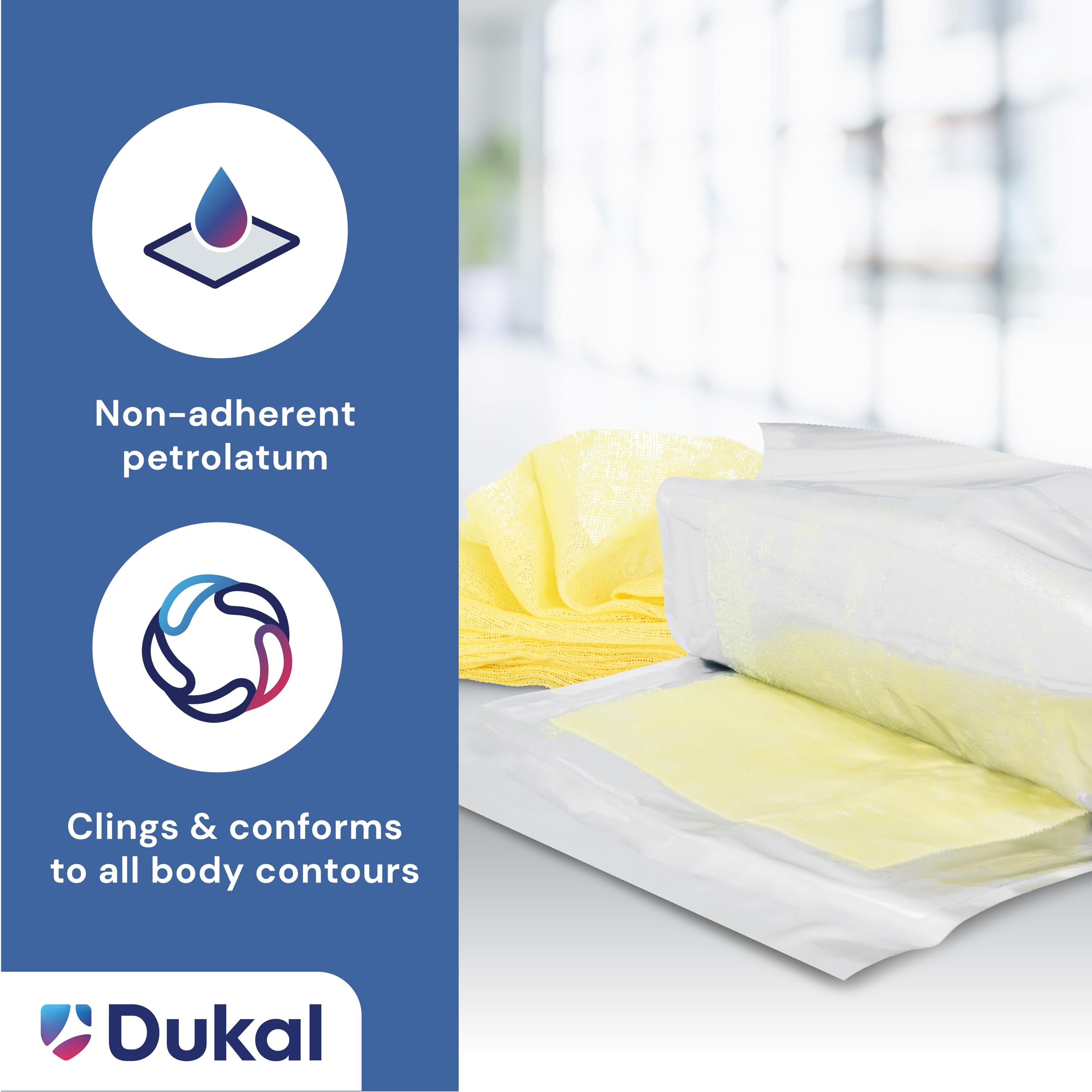 Dukal Xeroform Petrolatum Gauze, Sterile, 1" W x 8" L (Box of 50), 212 — Amazon image 2