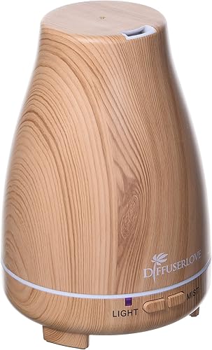 Vista 35 de Diffuserlove Diffuser 2 Pack Essential Oil Diffuser 200ML Remote Control Ultrasonic Aromatherapy Diffuser Mist Humidifiers for Bedroom Office Yoga