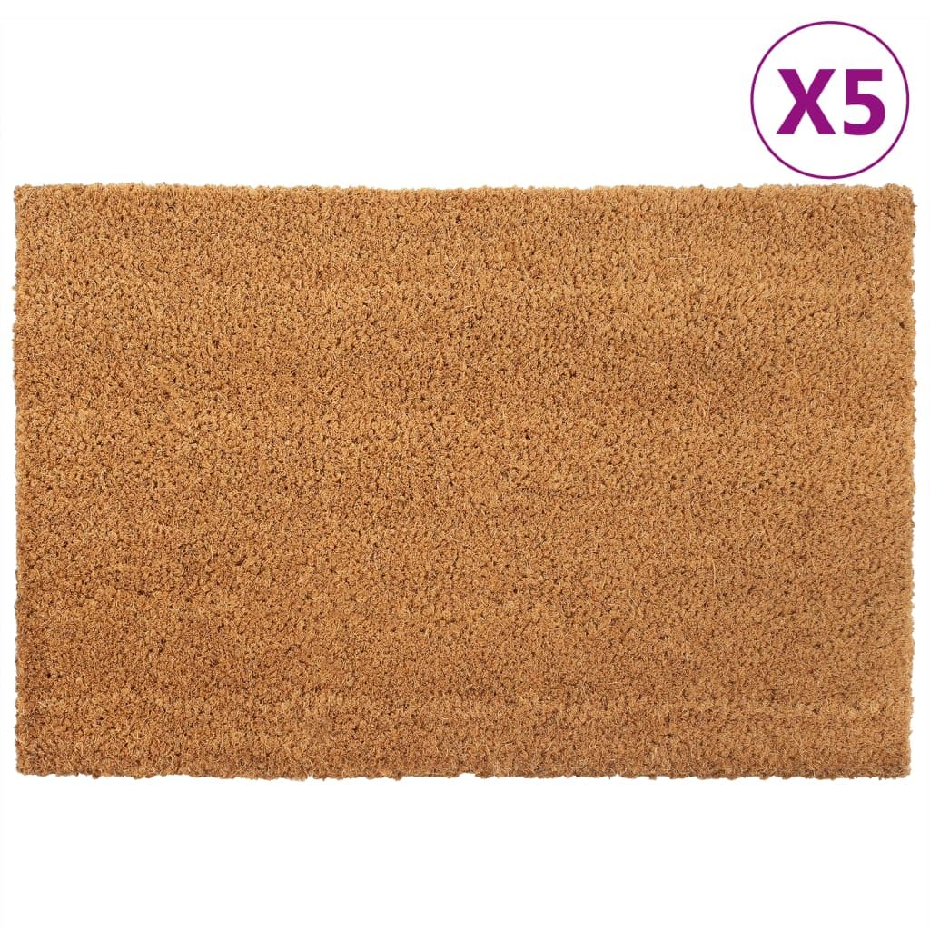Hothingwell Paillasson Fibre de Coco 5 Pieces 40 x 60 cm