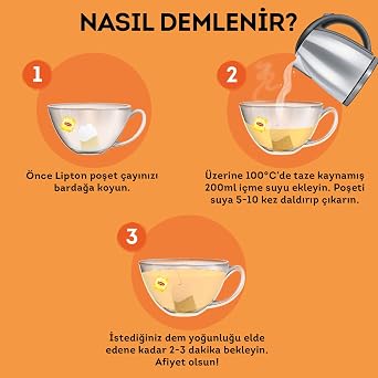 Lipton Slim Plus Kayısılı Bitki Meyve Çayı, 20'li
