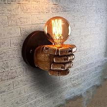 HERCHR Vintage Retro Wall Lamp, Vintage Wall Sconces Art Decor Wall Sconce Light Wall Art Decoration, Decorative Wall Lighting for Kitchen Living Room Hallway Bar Restaurant Cafe