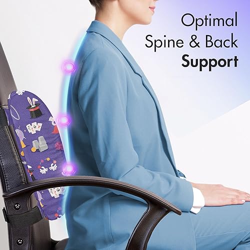 Miniatura 248 de Lunarable Teal Travel Pillow Neck Rest, Aquatic Fauna Theme Hand Drawn Style Various Starfish in Blue Shades, Memory Foam Traveling Accessory for