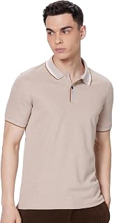 Symbol Premium Men's Cotton Rich Textured Pique Polo T-Shirt - Regular Fit | Pique Knit (Available in Plus Sizes) Price In India