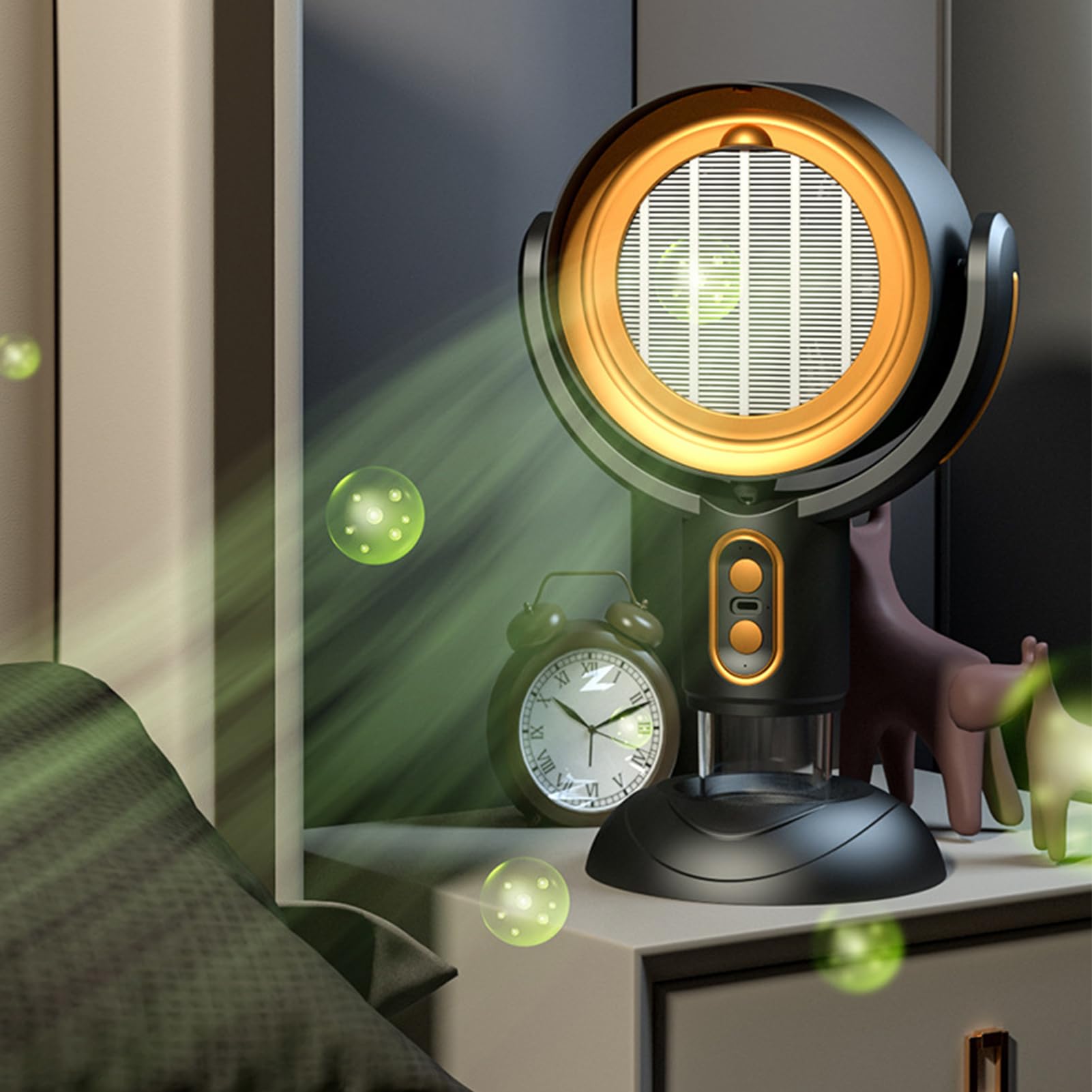 Capucha de gama de escritorio - Ventilación de cocción de mesa, extractor de humo compacto | systema de ventilador purificador retráctil, filtro de aire de velocidad ajustable, utilidad de cocina de a