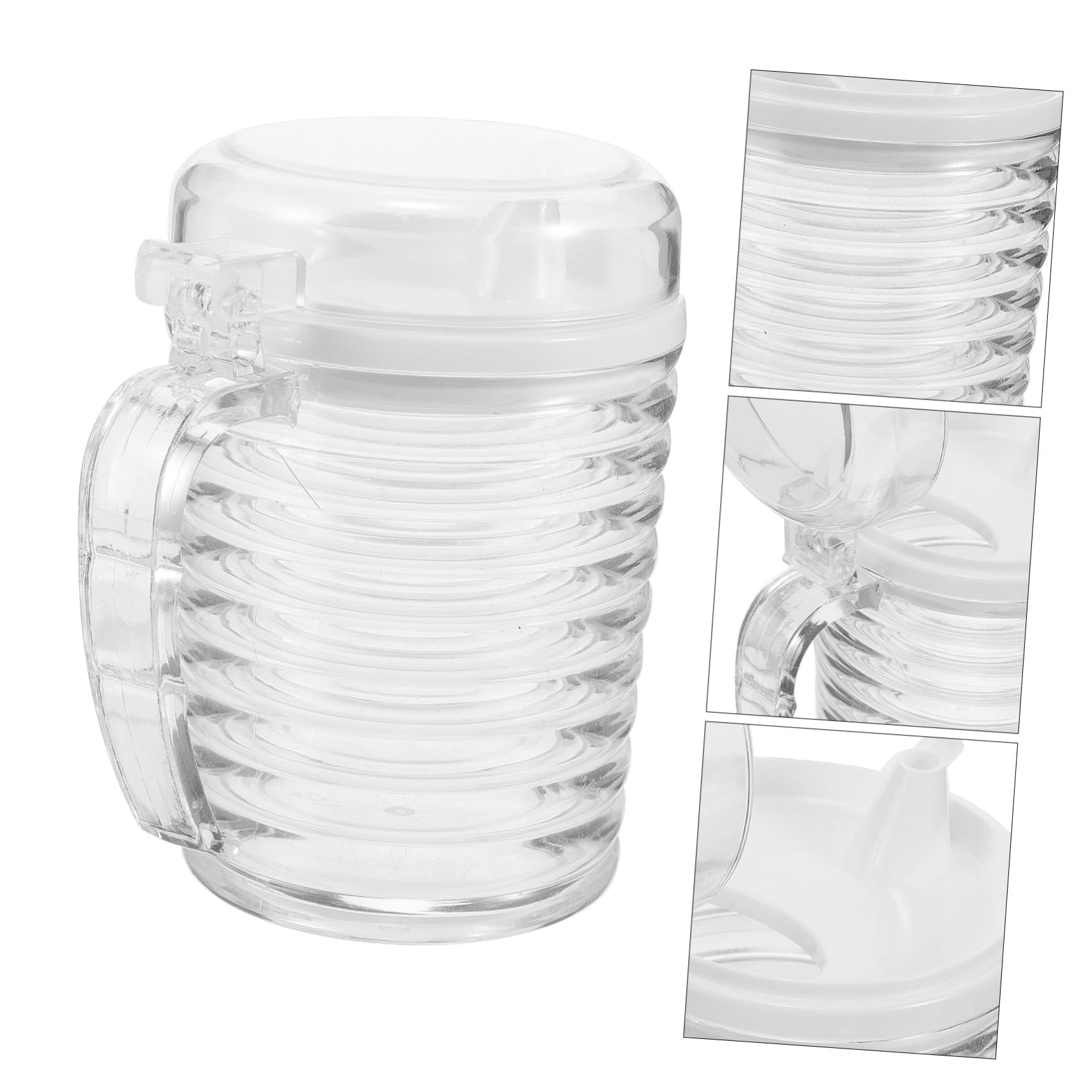 TOPBATHY 5piezas Botella De Reutilizable Para Cocina Dispensador De Vinagre y Salsa Recipiente Para Condimentos y Aderezos Control Preciso De Vertido