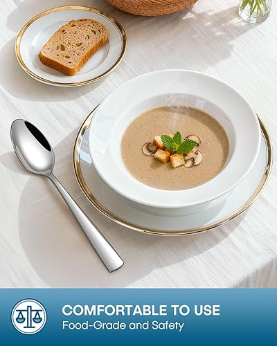 Miniatura 5 de Stapava Juego de Cubiertos de 20 Piezas, Juegos de Cubiertos de Acero Inoxidable de Grado Alimentario para 4 Juegos de Utensilios de Cubiertos