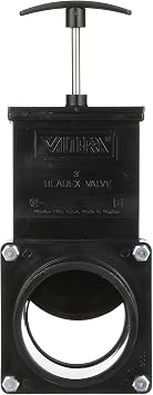 Valterra ABS Gate Valve for RV, Camper, and More - 3-Inch Hub x Spigot Connection