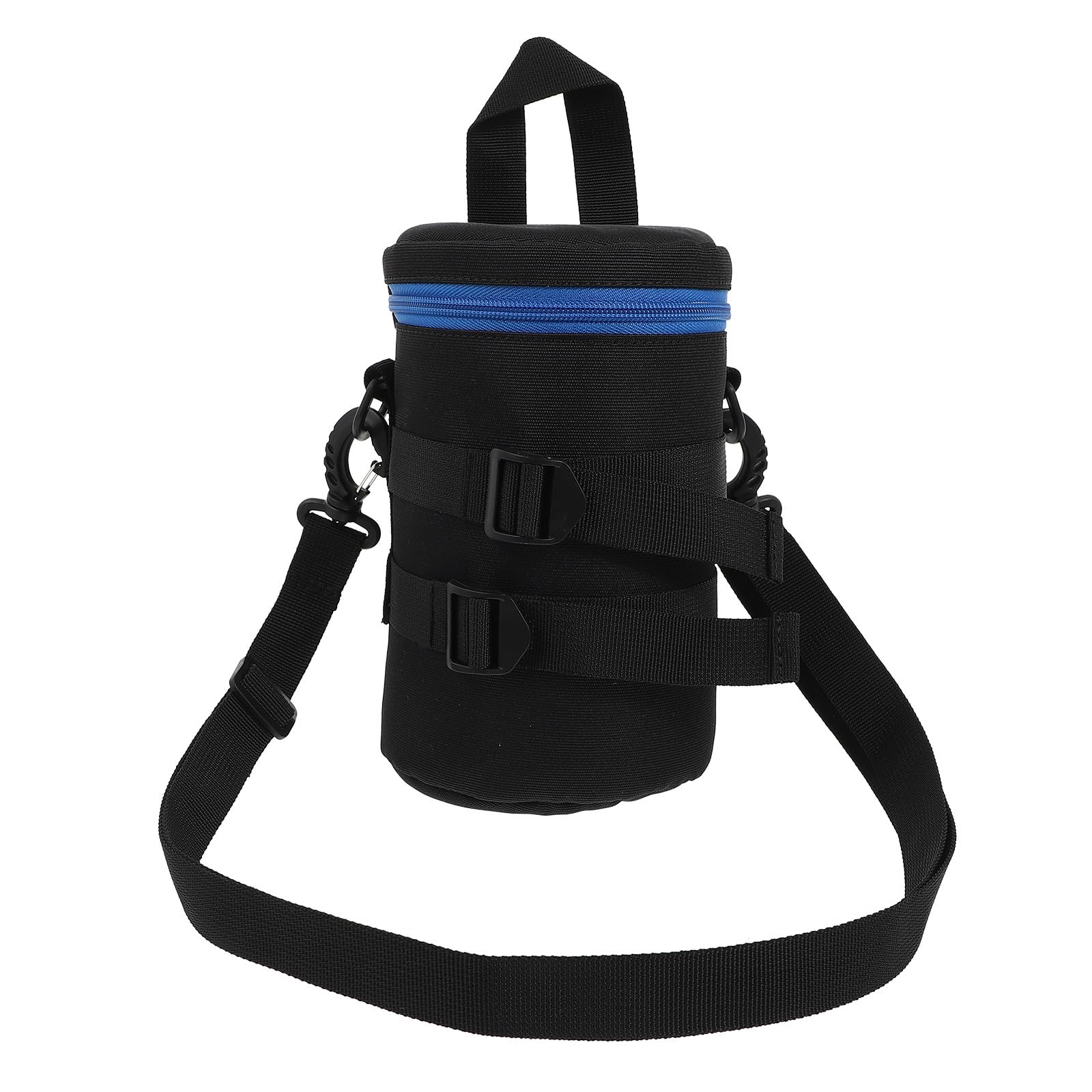 Ipetboom Borsa Porta Obiettivo per Macchina Fotografica Reflex Compatta in Poliestere Nero Cintura, per Fotografi in Movimento