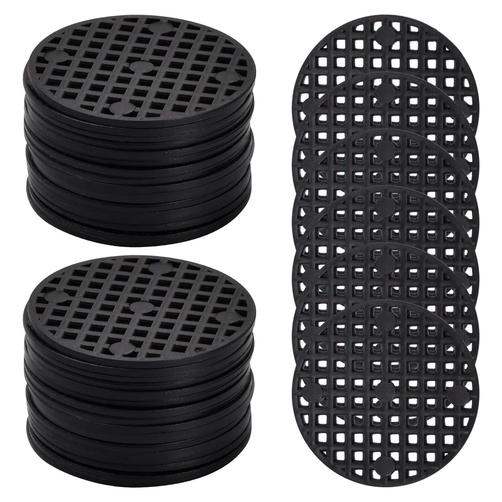 50Pcs Drain Mats for Terrace Garden, Drainage for Plant Pots, Drainage Netting to Prevent Rotting Roots Soil Loss, Water Flow Management for Potted Plants-picture-11