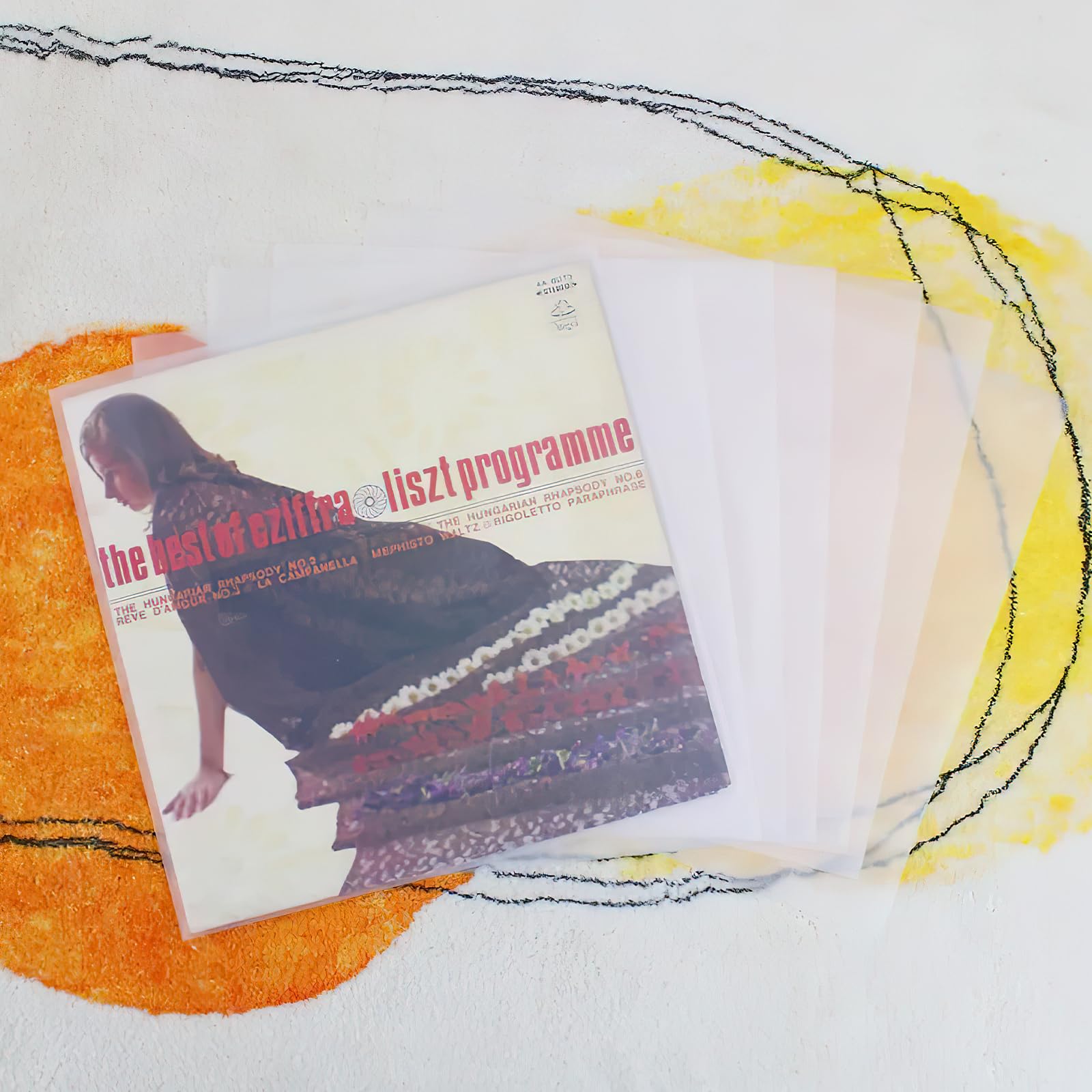 50 custodie per dischi in vinile da 7 pollici, 185 mm x 185 mm, trasparenti, antistatiche, per LP da 7" Single LP