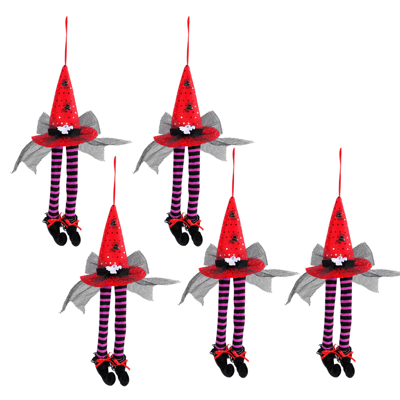 Chapeaux de sorcière d'Halloween pour déco de fenêtre et accessoires de fête suspendus