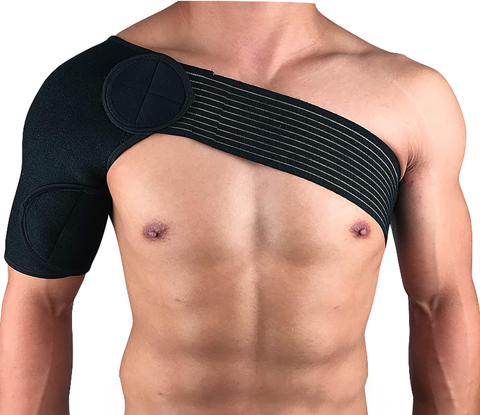 GBFYLD 1Pc Detachable Shoulder Brace Compression Support Tendonitis Orthosis Dislocated Sholder for Torn Rotator Cuff AC Joint Pain Relief Unisex
