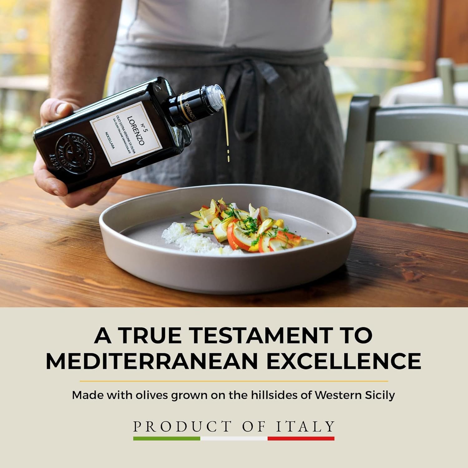 Barbera Lorenzo No. 5 Extra Virgin Olive Oil, 16.9 oz | Cold Extracted Sicilian EVOO | Fruity & Soft Nocellara del Belice Olive Flavor | Fresh Harvest Imported Olive Oil from Italy - Image 4