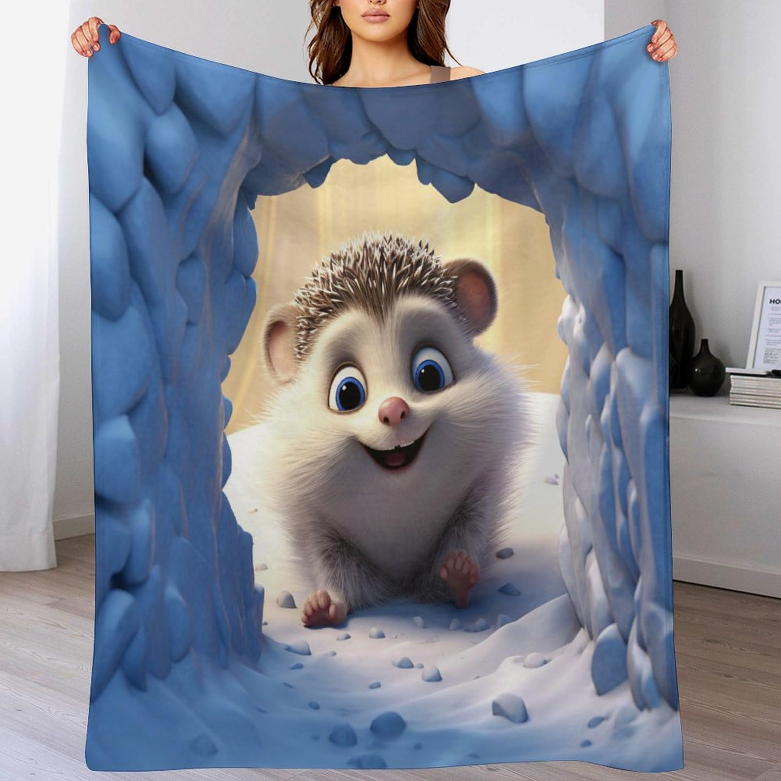 Couverture hérisson douce et moelleuse pour des moments de tendresse en famille