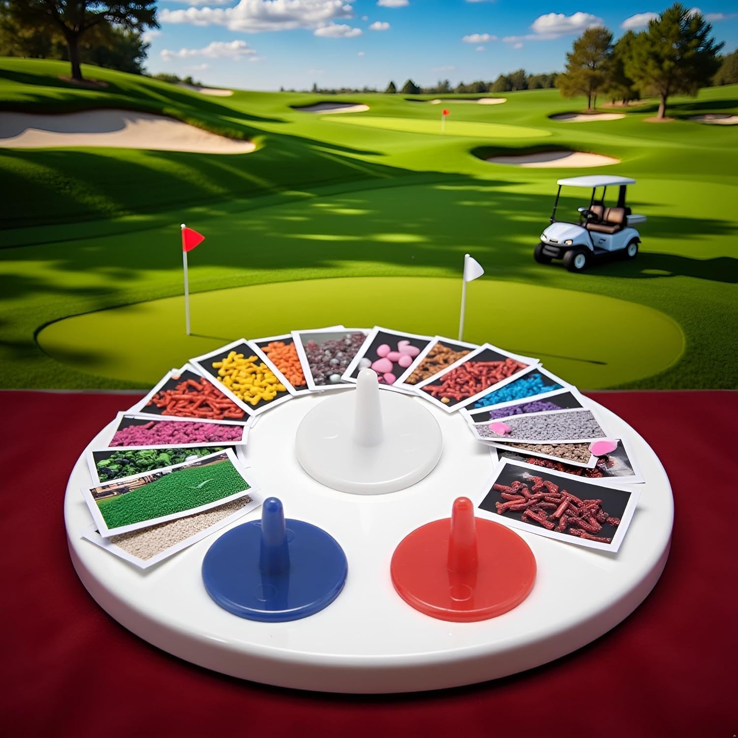 Naklejki do piłek golfowych 18 mm plastik 50 sztuk