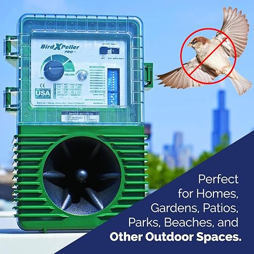 Miniatura 6 de Bird-X BirdXPeller PRO - Repelente electrónico de pájaros versión WP para pájaros carpinteros y gorriones