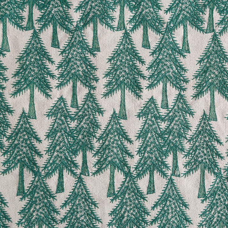 Tela Para Tapizar Tela bordada de bosque lino y algodón, bolsos DIY, ropa, vestido, materiales textiles costura hechos a mano(1)