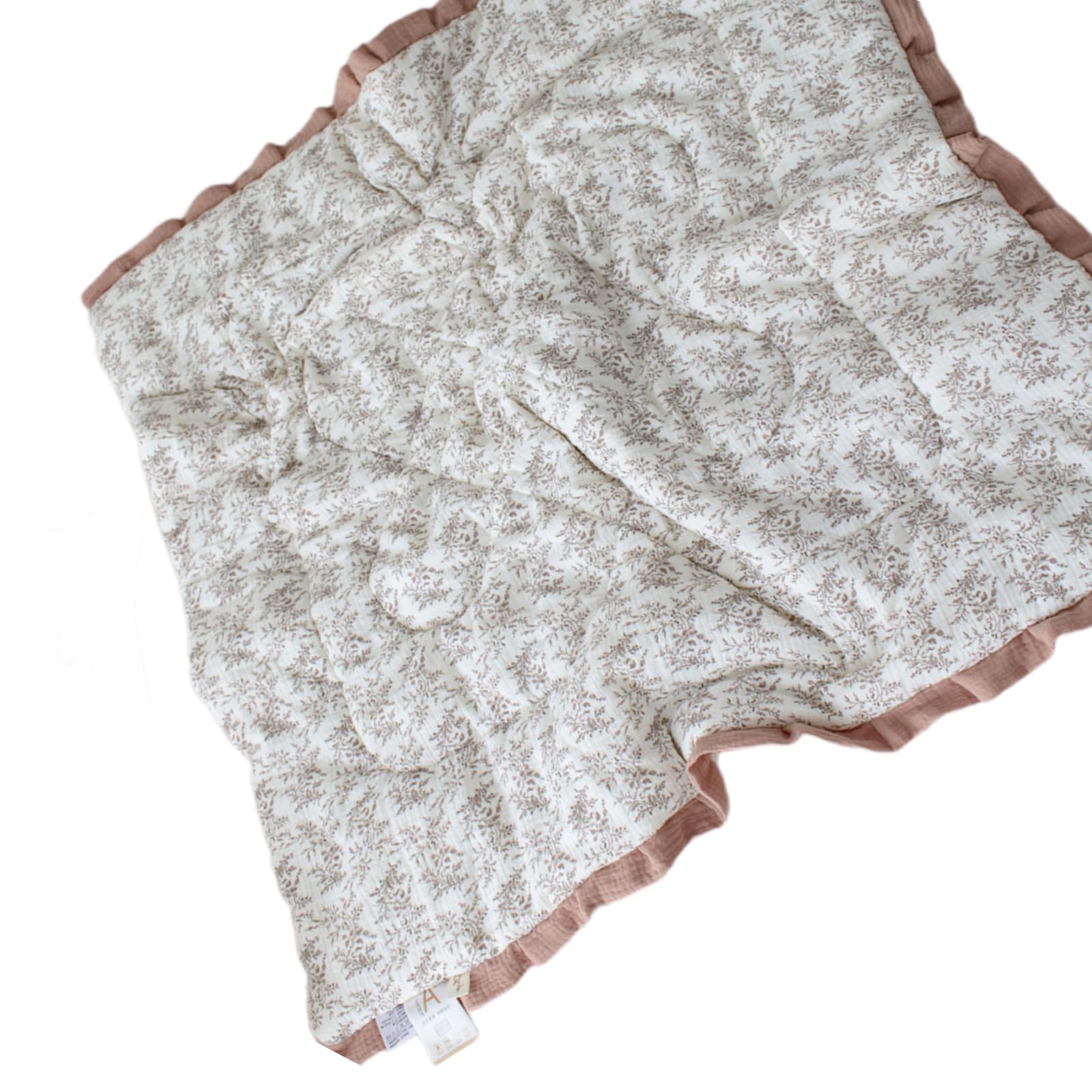 Tsophreniq Infant Blanket Cotton Ruffle Designed Swaddles Wrap for Kindergarten Baby Blanket Nursery Bedding Decoration Comforter