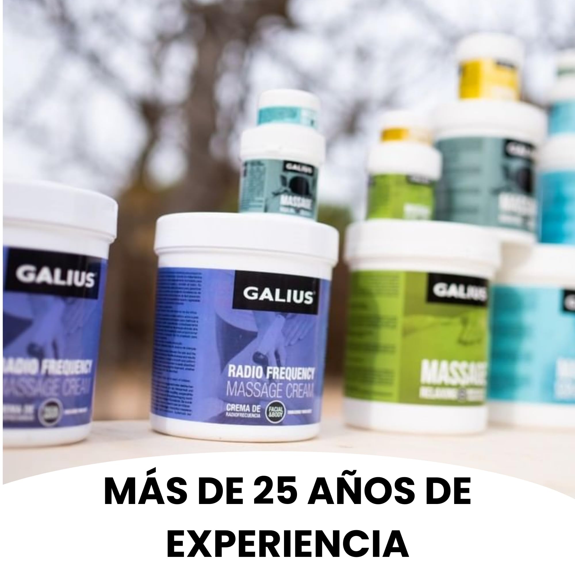 Galius - Crema de Radiofrecuencia Corporal y Facial con Tratamiento de Diatermia - Crema Hidratante Corporal Ideal para Fisioterapia - Alivio Dolores Musculares - Fácil Absorción No Mancha Ropa