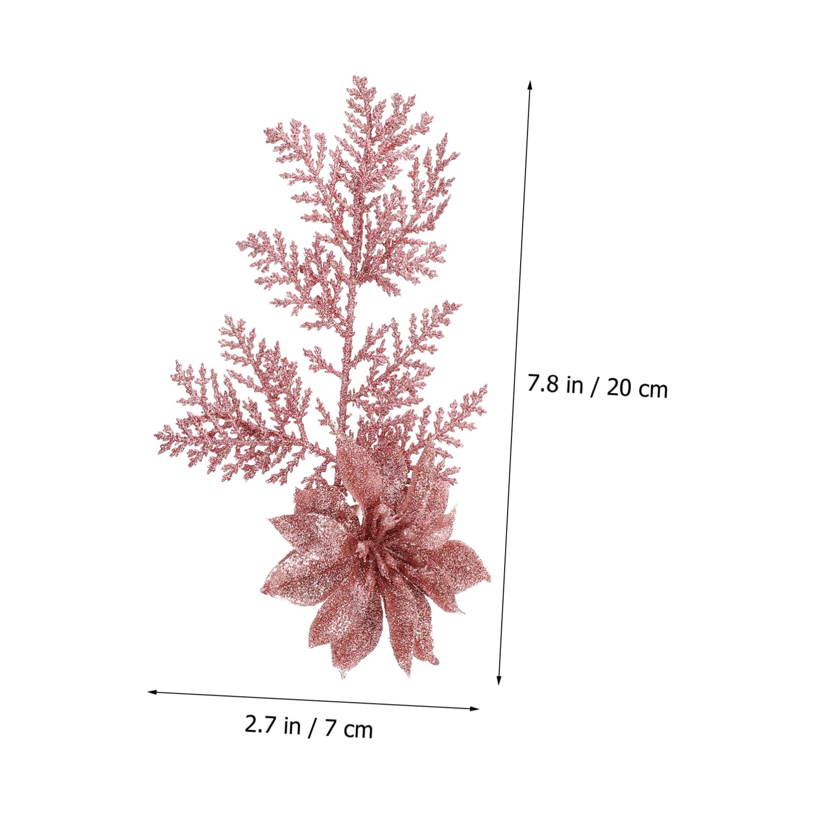 PRETYZOOM 5 Set Realistici Rami Di Pino Finti Di Natale Accessori Di Fiori Di Natale Artificiali Decorano Lalbero Di Natale Ghirlanda Centrotavola Decorazioni Per Le Feste 6 Pezzi * 5