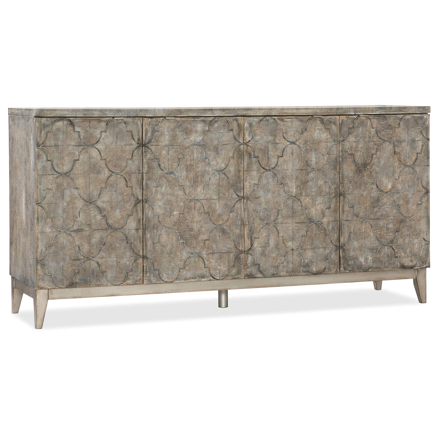 Hooker Furniture Melange Fairfax Media Credenza in Distressed Wood
