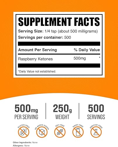 Miniatura 2 de Polvo de cetonas de frambuesa puro BulkSupplements, 1