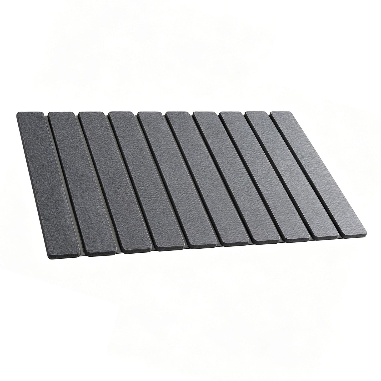 Tableware Drain Mat Foldable Black Countertop Pad, Rubber Bottom Kitchen Drying Mat for Space Saving Storage and Everyday Tableware Drying Folding Countertop Pad Sink Side Drainer Black Absorbent