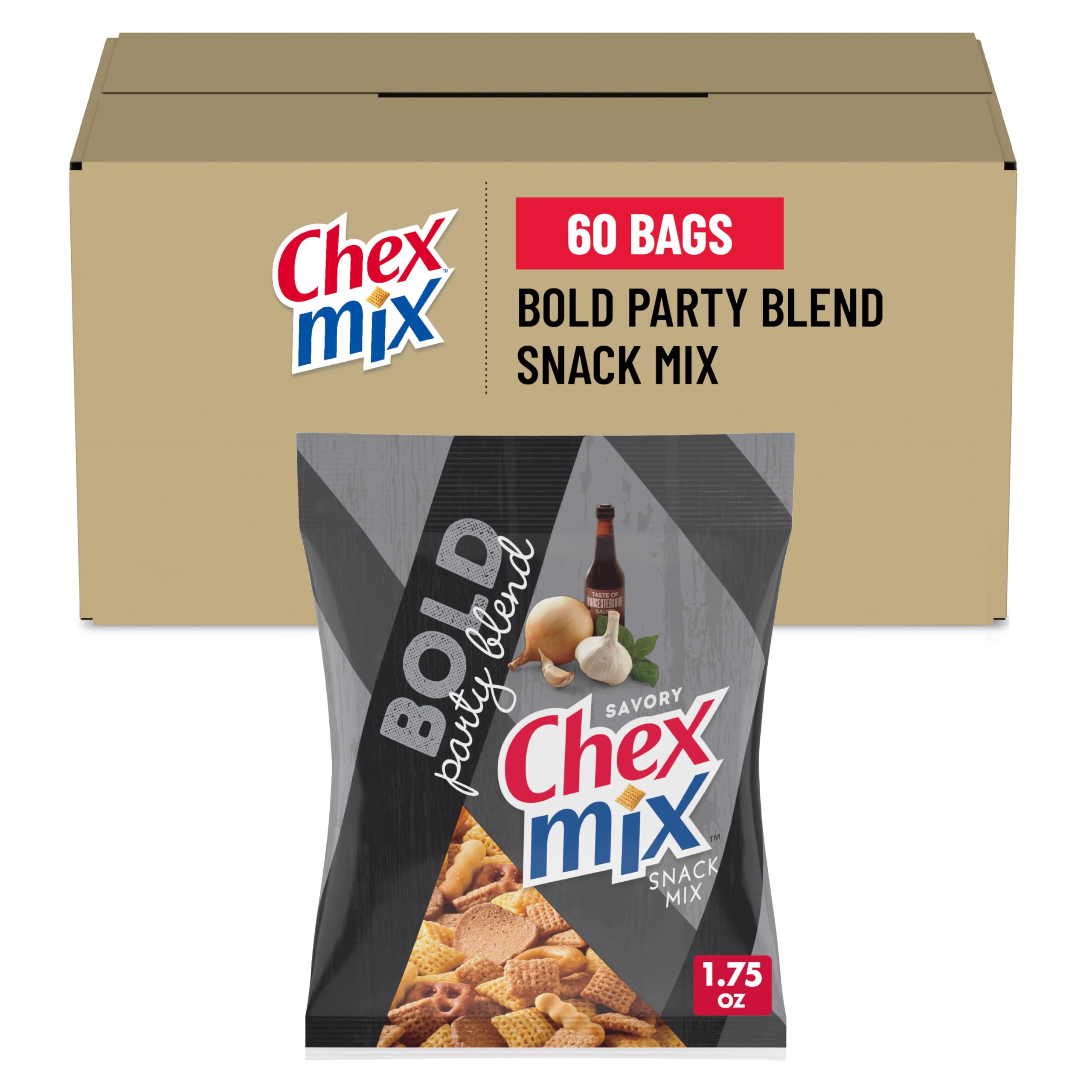 Chex Mix Bold Party Blend, 1.75 Oz (Pack of 60)