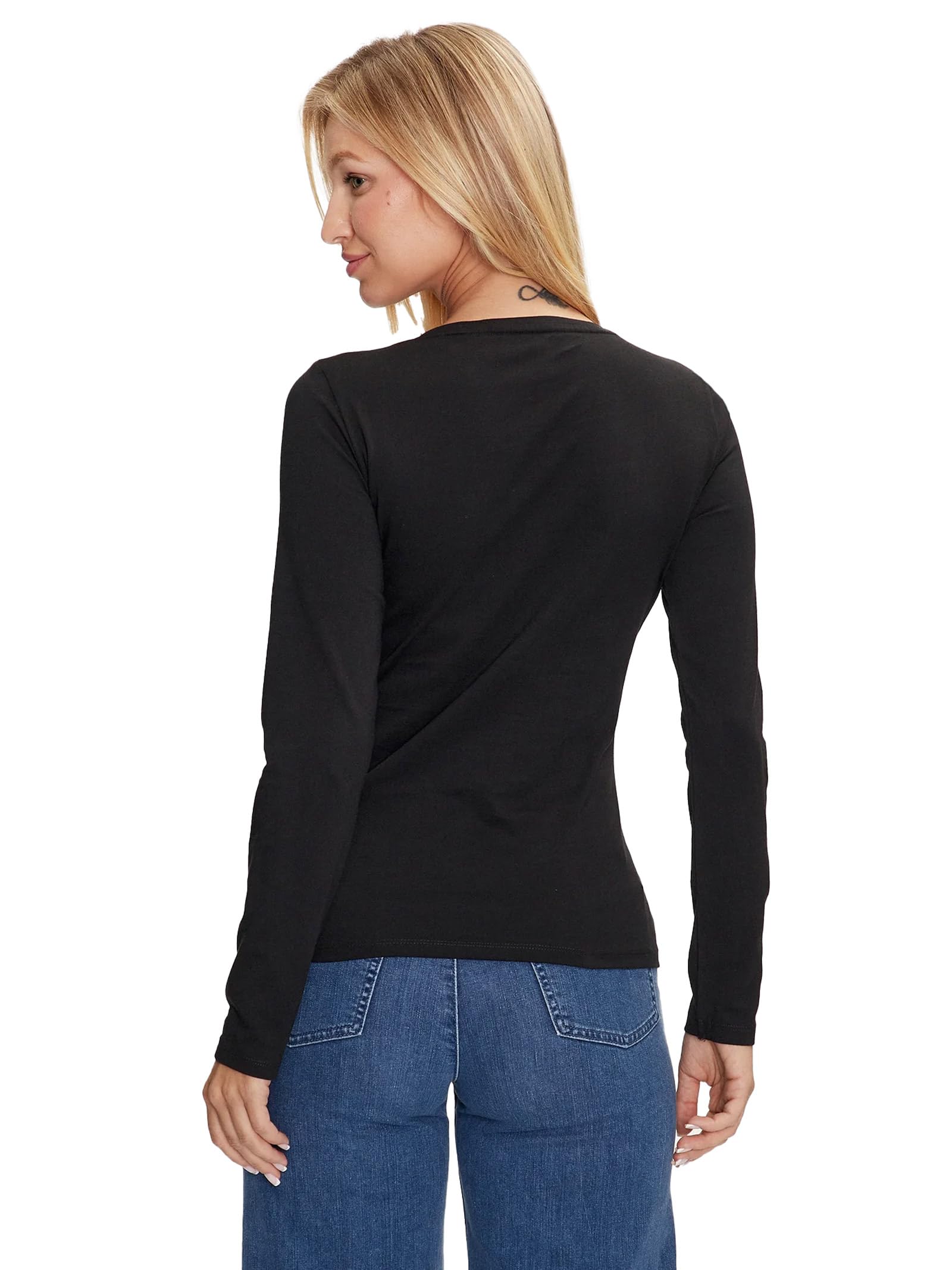 GUESS LS RN Icon Tee