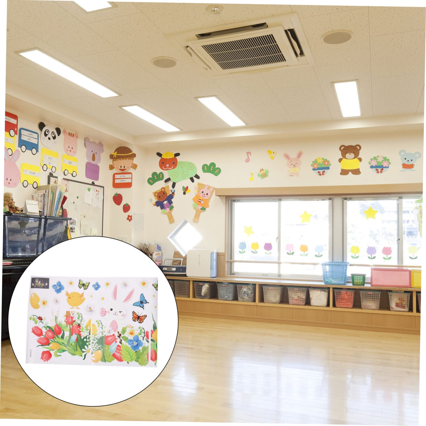 Artibetter 4sätze Fensterbilder Aufkleber Selbstklebende Wandtattoos Mit Osterhasen Und Küken Für Kinderzimmer Deko Für Osterfeiern Und Raumgestaltung