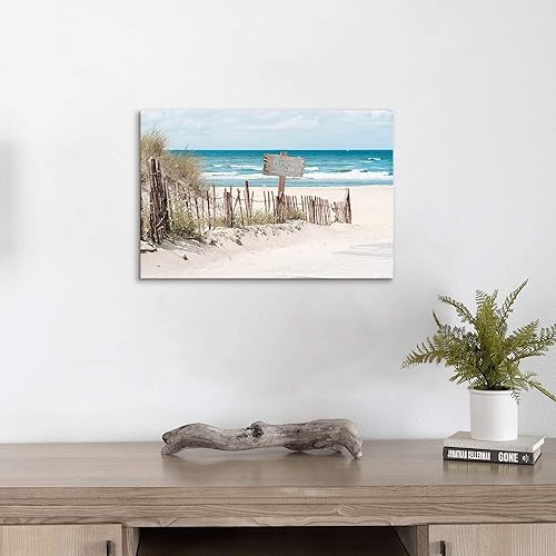 Miniatura 9 de Lienzo decorativo para pared, decoración de playa escena costera del océano, imagen enmarcada puesta de sol, paisaje marino, velero, pintura de