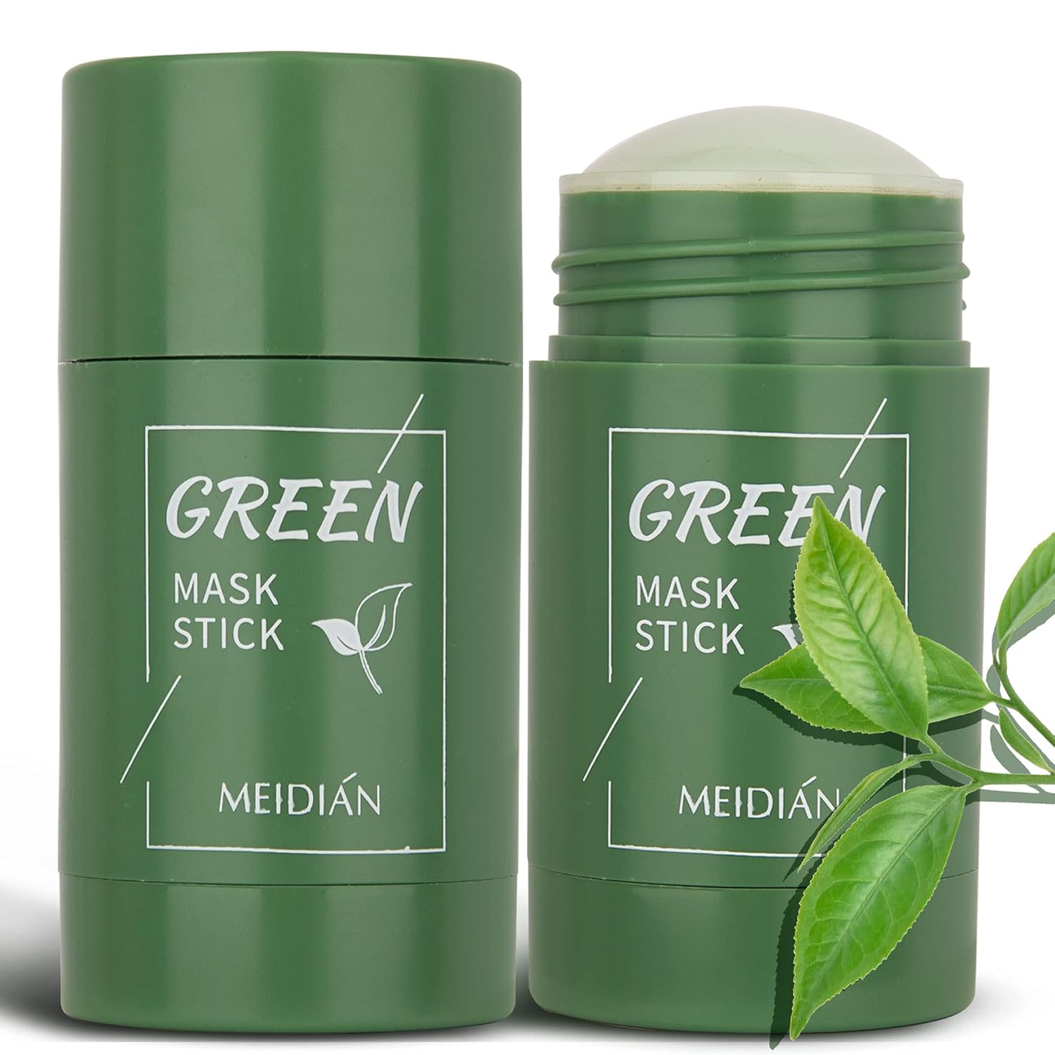 2 Pack Green Mask Stick, Green Tea Stick Mask Purifying
