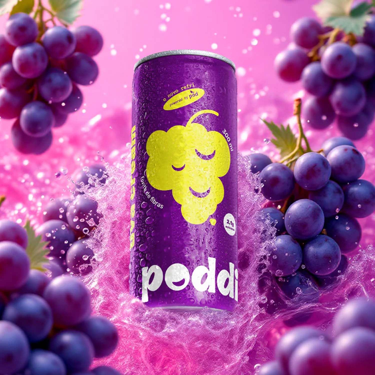 Kit c/ 8und Refrigerante Prebiótico 4 Sabores PODDI 300ml : Amazon