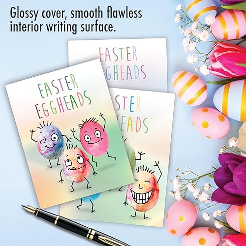 Miniatura 8 de The Best Card Company Juego de 20 tarjetas de Pascua en blanco surtidas de 4 x 5.12 pulgadas con sobres (10 diseños, 2 de cada uno) flores para