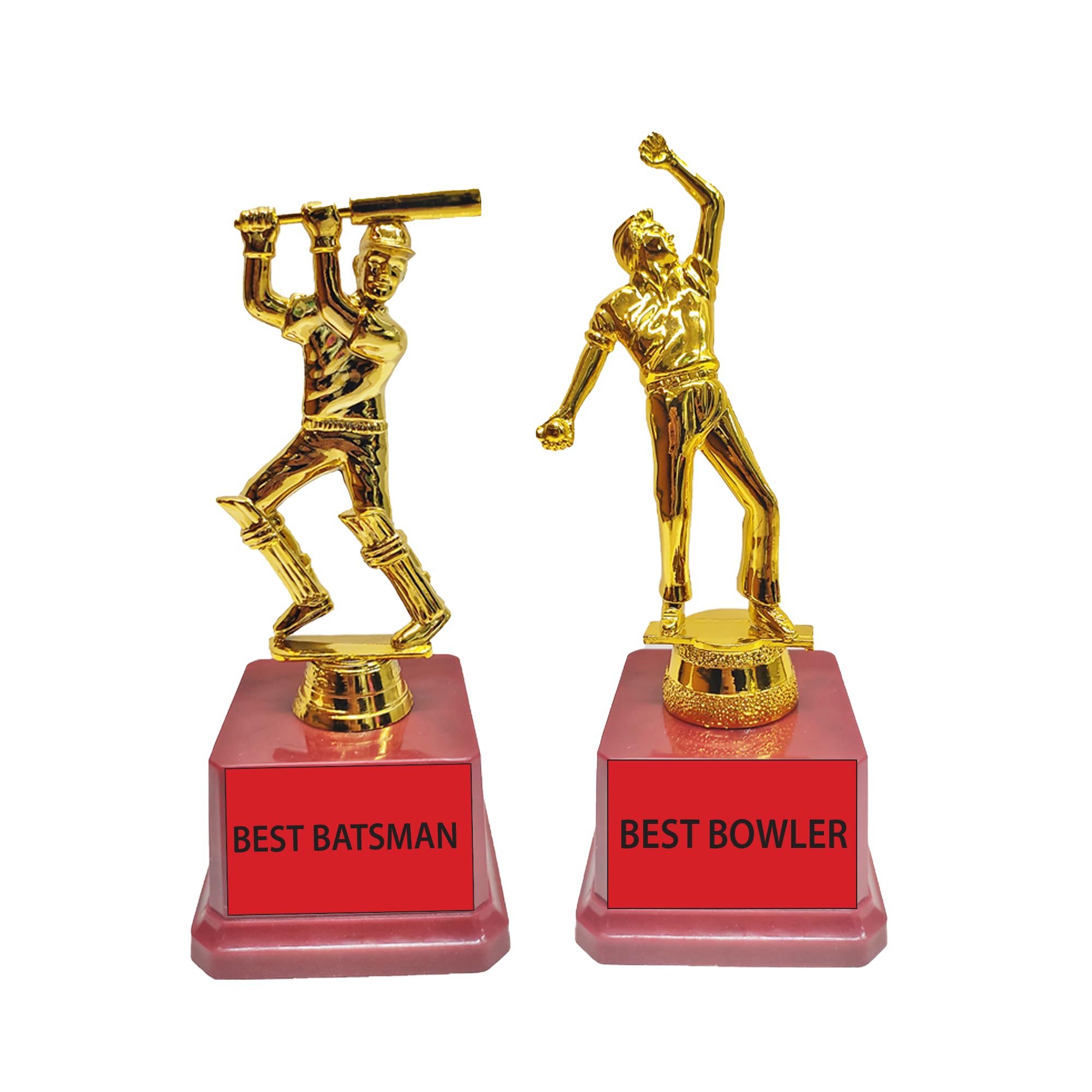 Trophy for Cricket Best Batsman and Bowler Award Best Batsman Trophy Cricket Best Bowler Trophy 7 inches