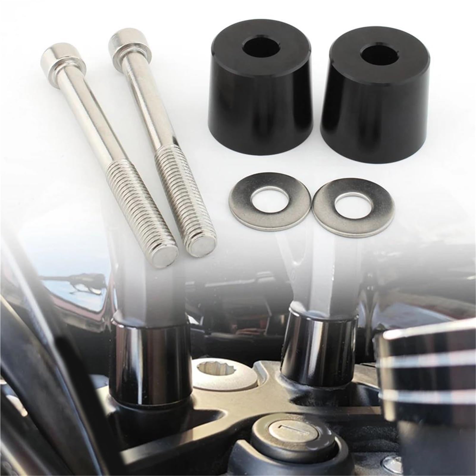 Adaptateur guidon moto 30mm en alu pour éviter la fatigue sur Harley X350