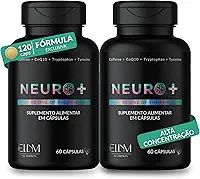 Neuro+ 120 Capsulas ELLYM NUTRITION Nootropicos Multivitaminico Foco Cafeina Magnesio Triptofano Taurina B12 Tirosina