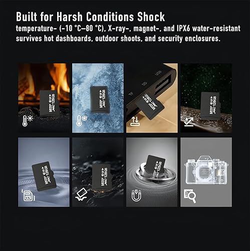 Miniatura 3 de Paquete de 2 tarjetas de memoria MicroSDXC de 128 GB con adaptador SD y lector USB, velocidad estándar U3 V30, tarjetas TF de alta resistencia para