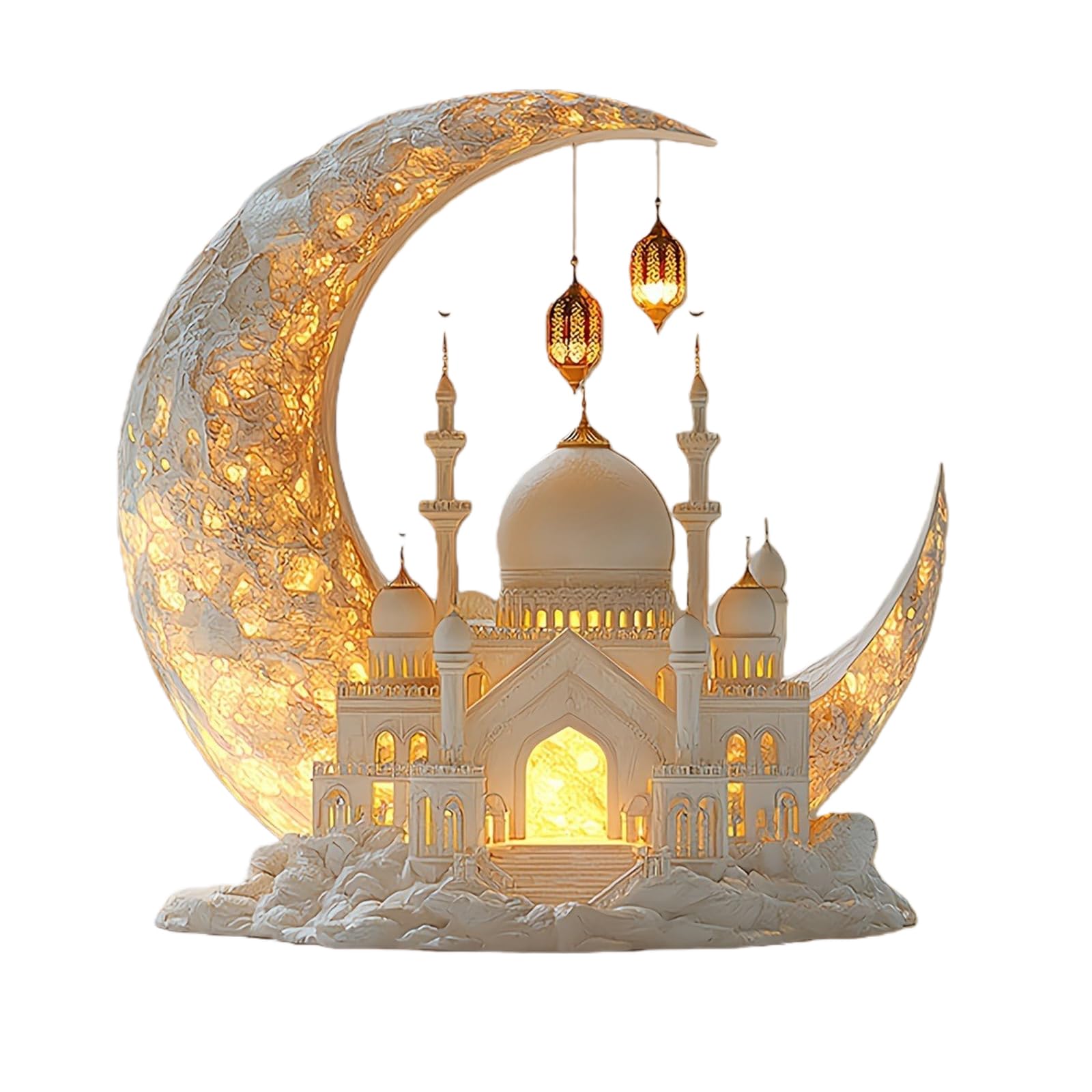 Adorno de mesa de luz de estrella de luna el regalo ideal de Ramadán