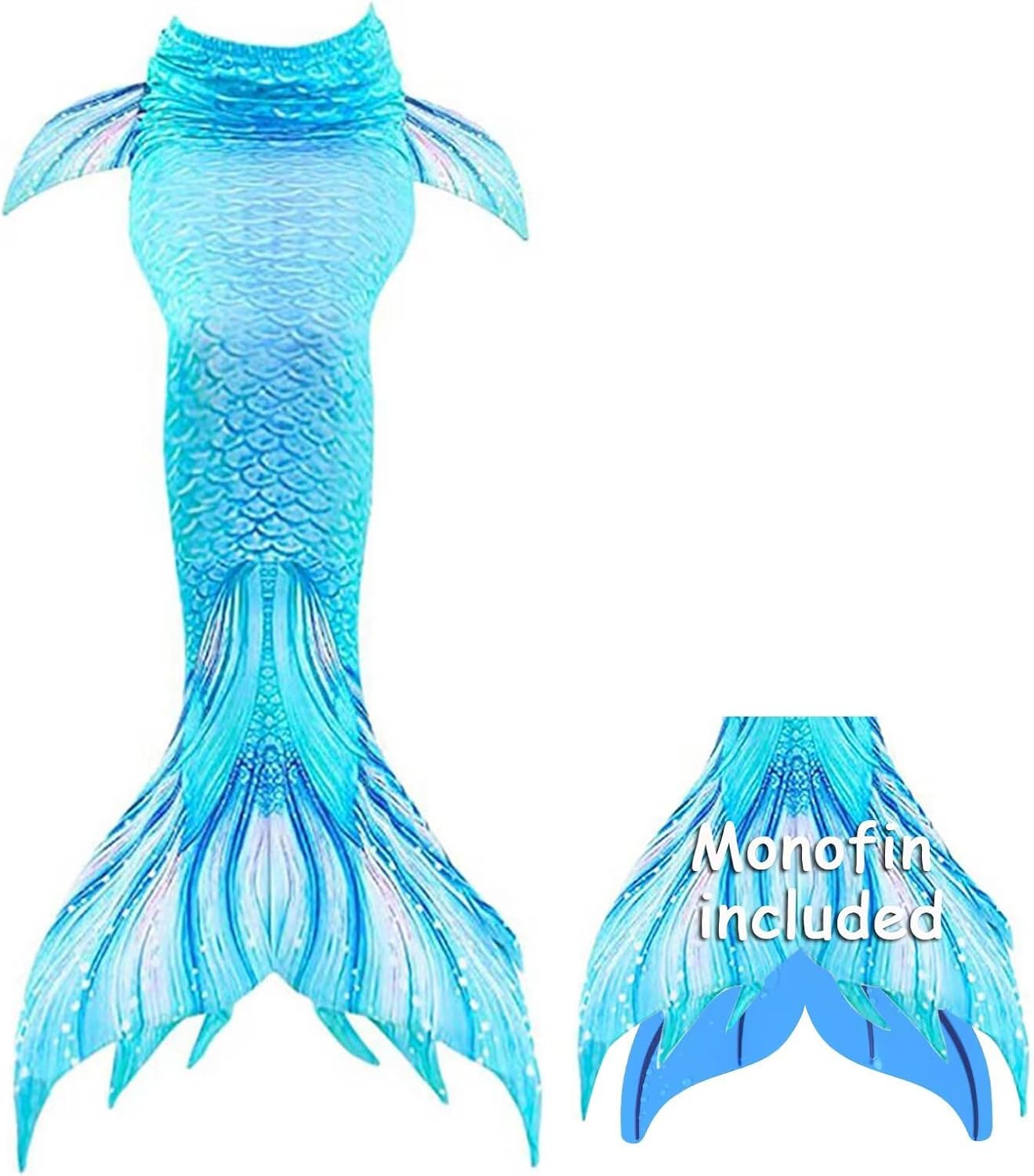 Superband Mermaid Tails for Swimming for Adults with Monofin