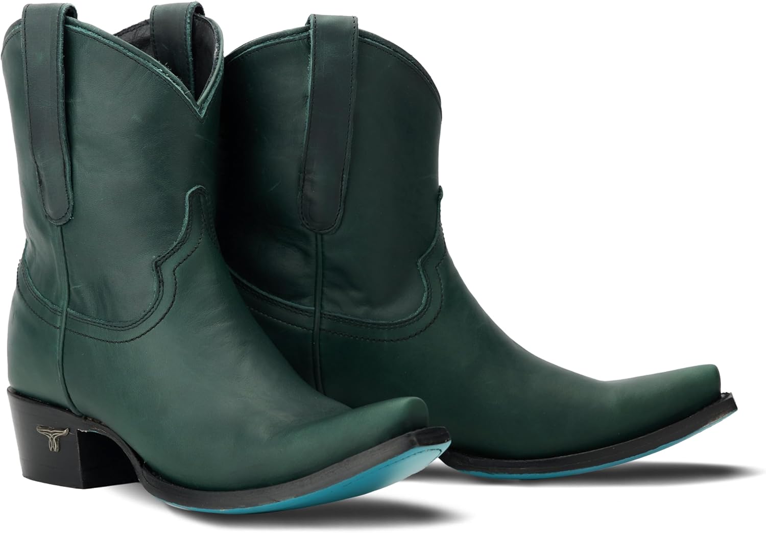 Lane Womens Emma Jane Snip Toe Bootie Casual Boots Ankle Low Heel 1-2" - Green