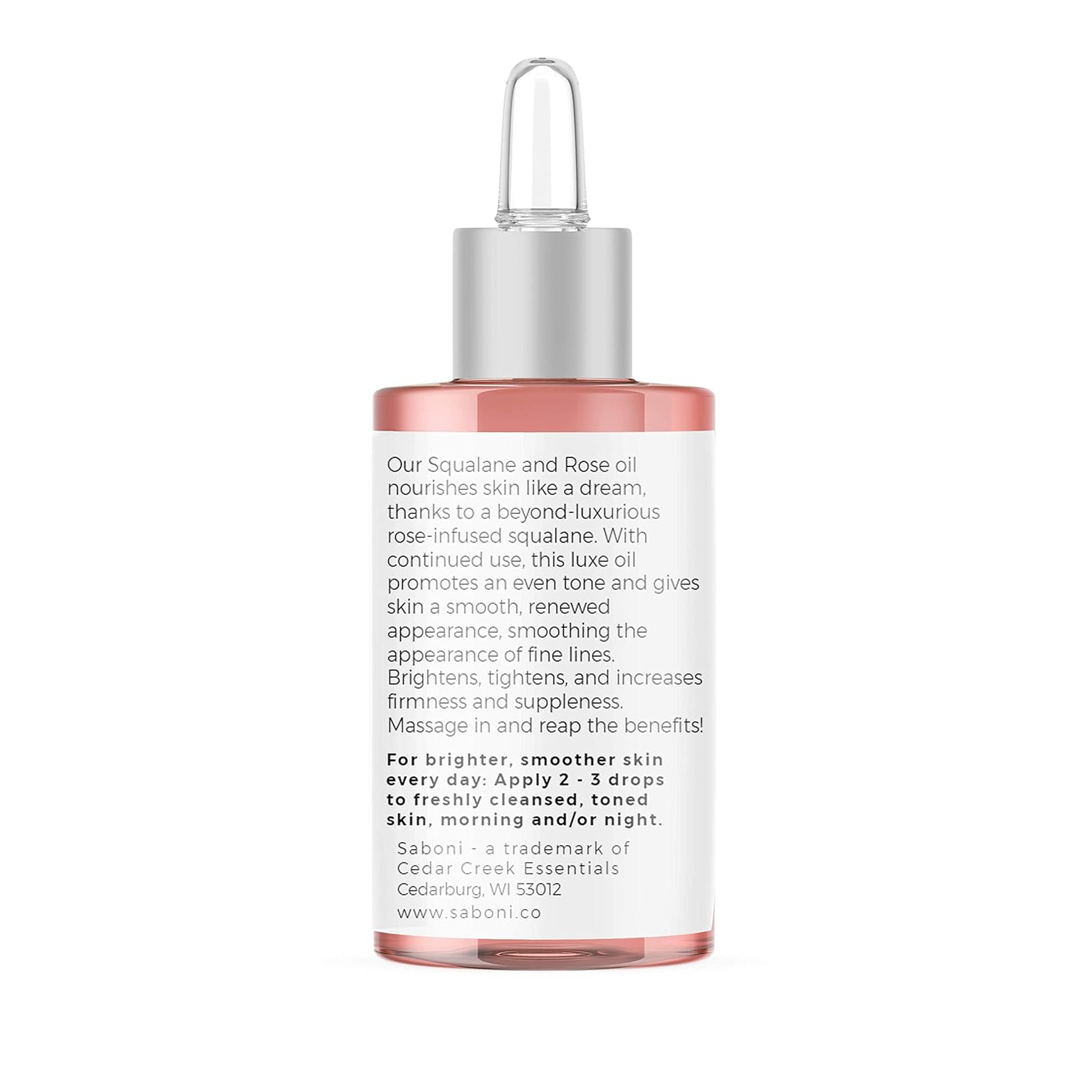 Squalane + Rose Oil with Vitamin C Moisturizing Anti-aging Serum