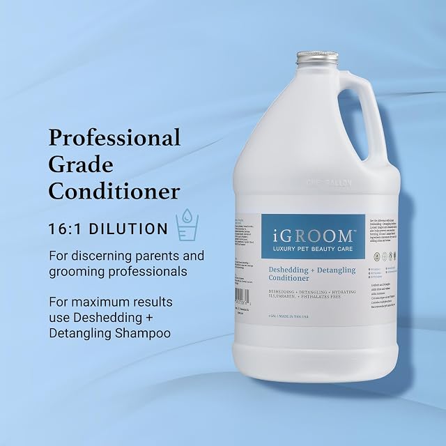 Foto 4 de 8 de iGroom Acondicionador para perros Deshedding & Desenredante, cuidado de belleza de lujo para mascotas
