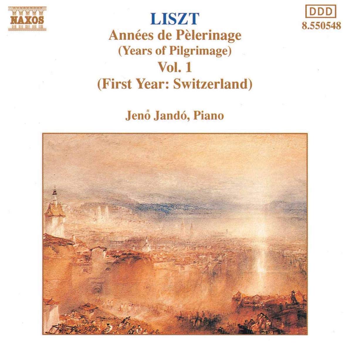 Liszt Annees De Pelerinage Premiere Annee. (Jeno Jando Piano. Rec. 1991. Total Time: 50'14') [Audio CD] VARIOUS ARTISTS
