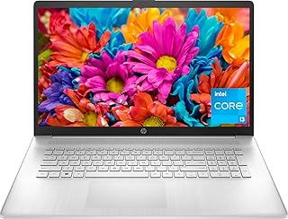 HP Newest 17.3" HD+ Laptop Computer, Intel Quad Core i3-1125G4(>i5-1035G4), 16GB RAM, 1TB NVMe SSD, Fullsize Keyboard, WiFi, HDMI, Webcam, USB-A&C, Windows 11, CUE Accessories