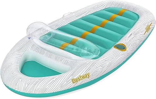 Miniatura 12 de Bestway H2OGO! Flotadores de piscina de felpa de lujo | Salones individuales y dobles y tumbonas para adultos