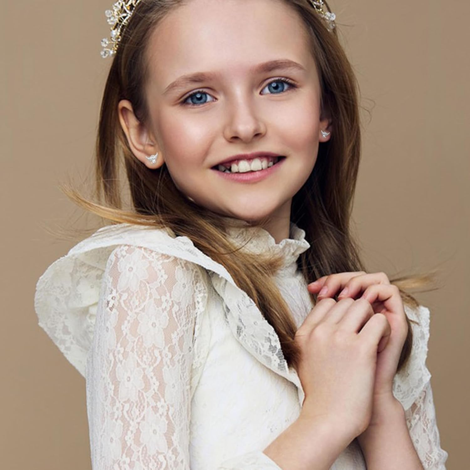 EPIRORA Hypoallergenic Stud Earrings for Women Girls, Cute Dinosaur/Hummingbird/Highland Cow Stud Earrings, Animal Ear Studs Statement Jewelry Gifts for Sensitive Ear - Image 2